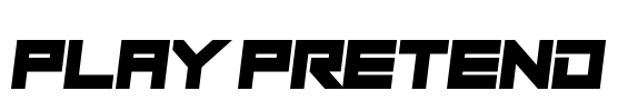 Play Pretend Font Image