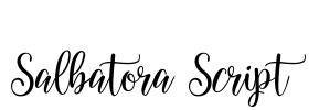 Salbatora Script Font Image