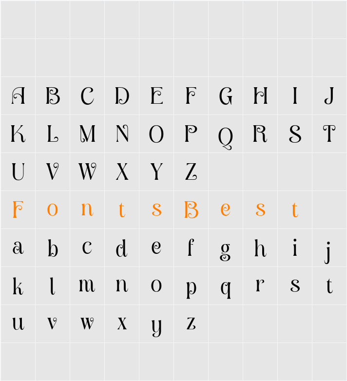 Angeris Demo Character Map