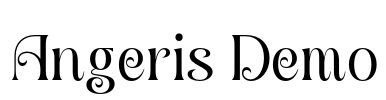 Angeris Demo Font Image