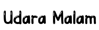 Udara Malam Font Image
