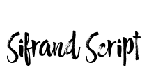 Sifrand Script Font Image