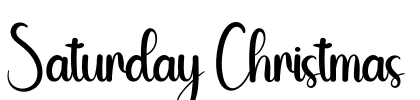 Saturday Christmas Font Image
