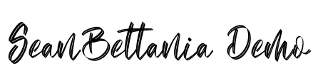 SeanBettania Demo Font Image