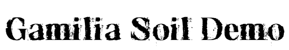 Gamilia Soil Demo Font Image