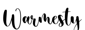 Warmesty Font Image
