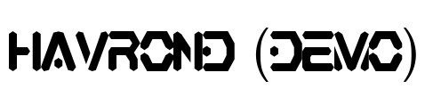 HAVROND (DEMO) Font Image