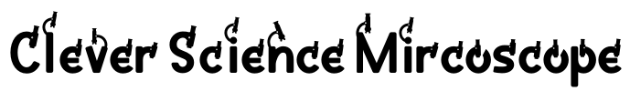 Clever Science Mircoscope Font Image