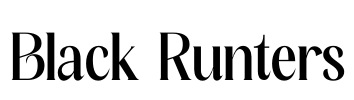 Black Runters Font Image