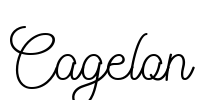 Cagelon Font Image