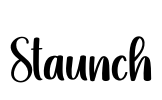 Staunch Font Image