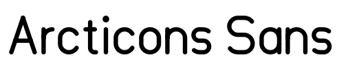 Arcticons Sans Font Image