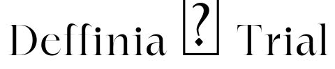 Deffinia - Trial Font Image