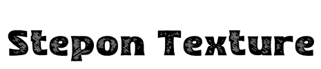 Stepon Texture Font Image