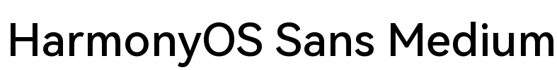 HarmonyOS Sans Medium Font Image