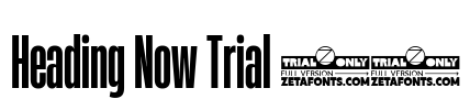 Heading Now Trial 24 Font Image