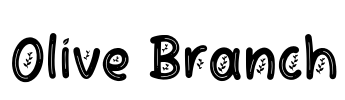 Olive Branch Font Image