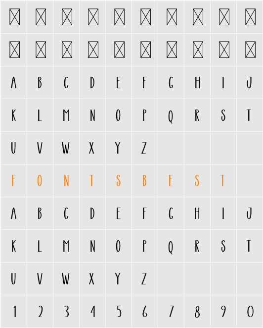 Shading Character Map