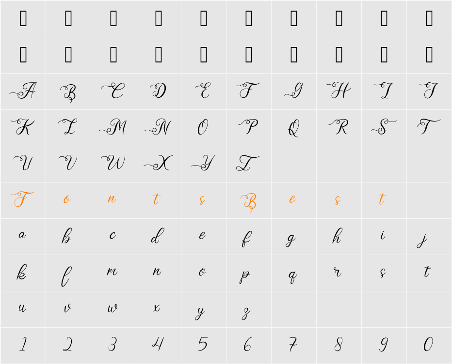Antasia Character Map