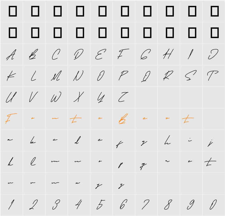 Fumatoss Character Map