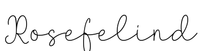 Rosefelind Font Image