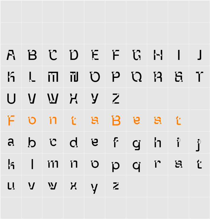 CS Clove Demo Character Map