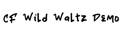 CF Wild Waltz Demo Font Image