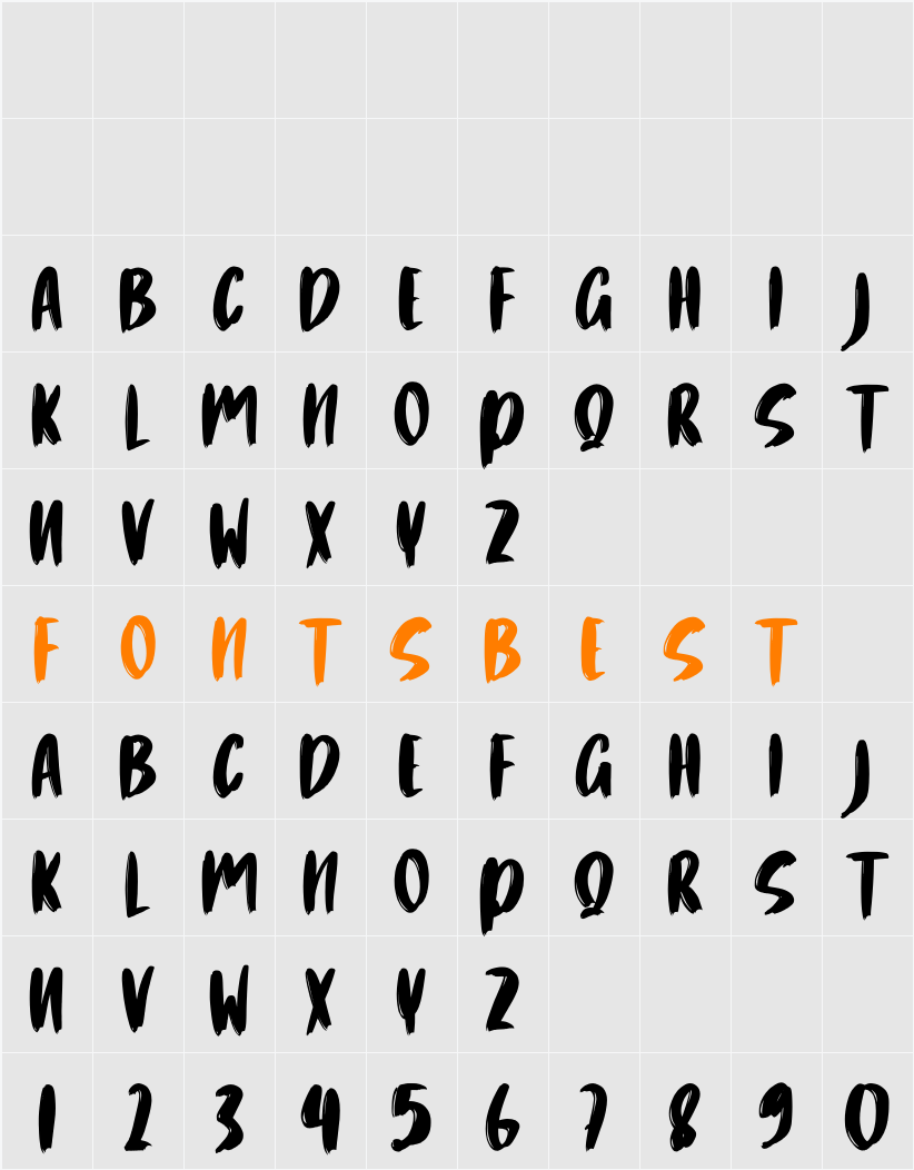 Casary Character Map