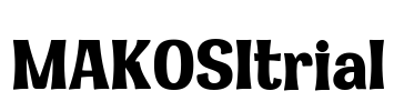 MAKOSItrial Font Image