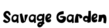Savage Garden Font Image