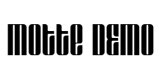 Motte DEMO Font Image