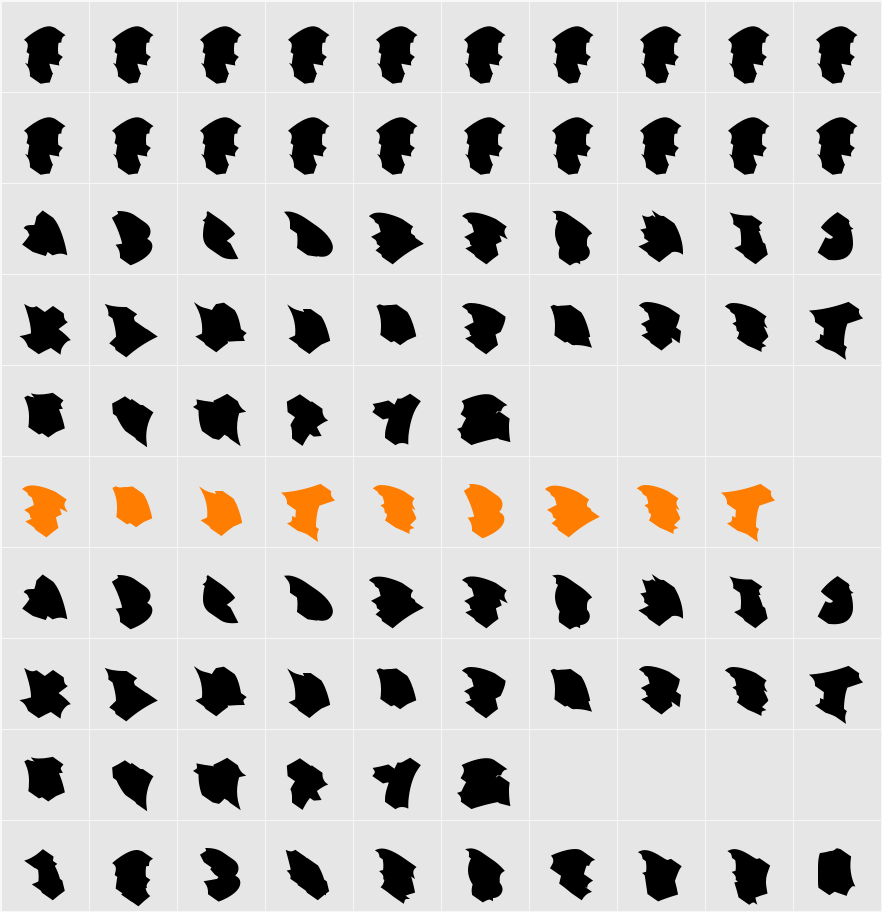 Track Junk Extrude Character Map