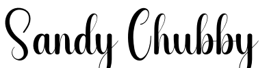 Sandy Chubby Font Image