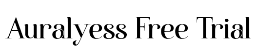 Auralyess Free Trial Font Image