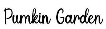 Pumkin Garden Font Image