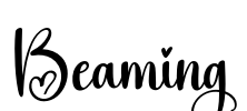 Beaming Font Image