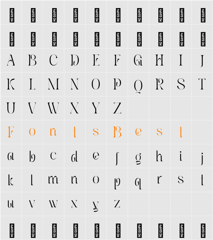 Ager - Demo Version Character Map