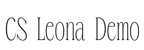 CS Leona Demo Font Image