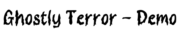 Ghostly Terror - Demo Font Image