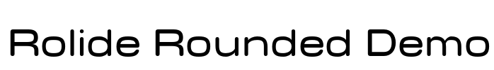 Rolide Rounded Demo Font Image