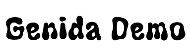 Genida Demo Font Image