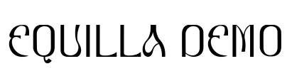 Equilla Demo Font Image