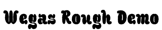 Wegas Rough Demo Font Image