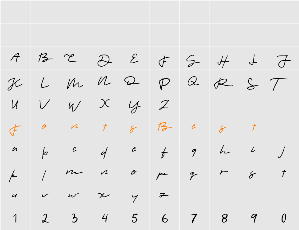 allinet Character Map