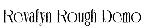 Revalyn Rough Demo Font Image