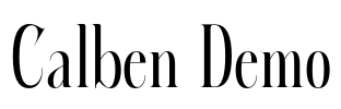 Calben Demo Font Image