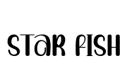 Star Fish Font Image