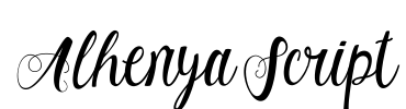 Alhenya Script Font Image