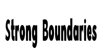 Strong Boundaries Font Image