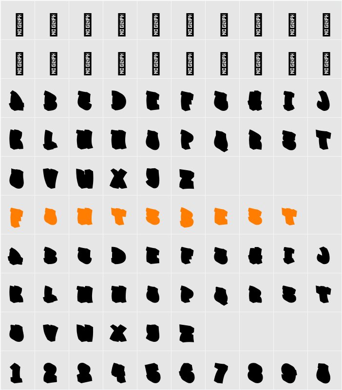Graffiti Urban Shadow Character Map